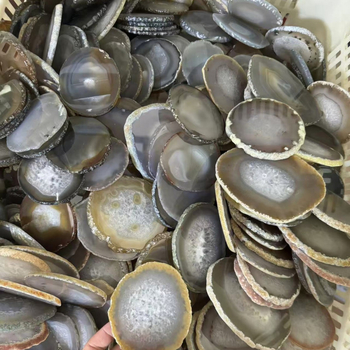 Polírozott természetes achát korong dísz – dekoratív elem és poháralátét, természetes anyag, VVS tisztaság