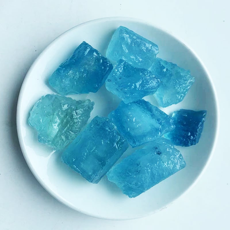 Purple Rhyme Piatră de Pandantiv din Acvamarin, Piatră Brută Naturală, Claritate VS, Pandantiv Atârnat