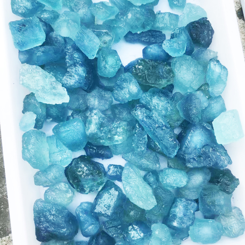 Purple Rhyme Piatră de Pandantiv din Acvamarin, Piatră Brută Naturală, Claritate VS, Pandantiv Atârnat