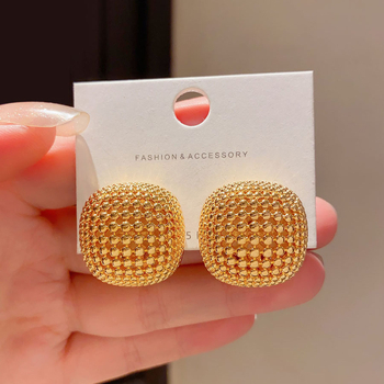 Cercei – Geometrice goale; bază din aliaj cu placare; placare electrochimică; pentru femei