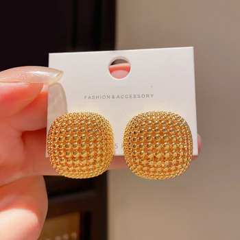 Cercei – Geometrice goale; bază din aliaj cu placare; placare electrochimică; pentru femei