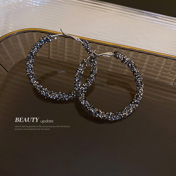 Naušnice od legure, geometrijski stil, dijamantna obrada