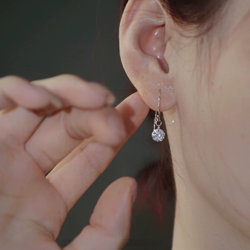 Cercei geometrici din argint 925 – stil coreean, execuție precisă