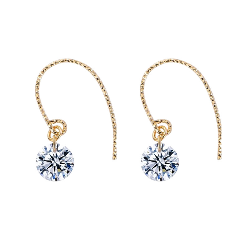 Cercei geometrici din argint 925 – stil coreean, execuție precisă