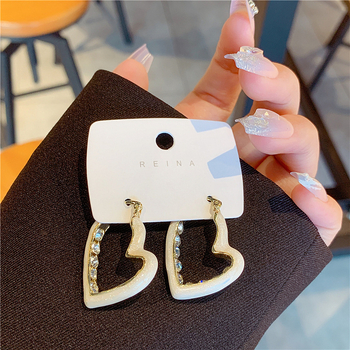 Cercei în formă de fundă, argint 925, cu cristale