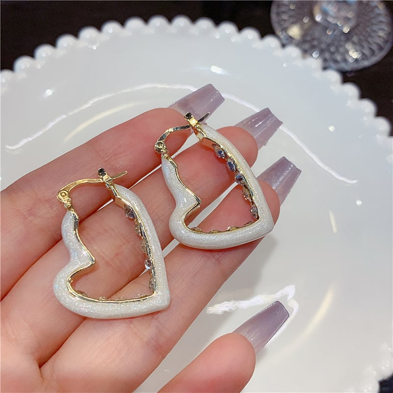 Cercei în formă de fundă, argint 925, cu cristale