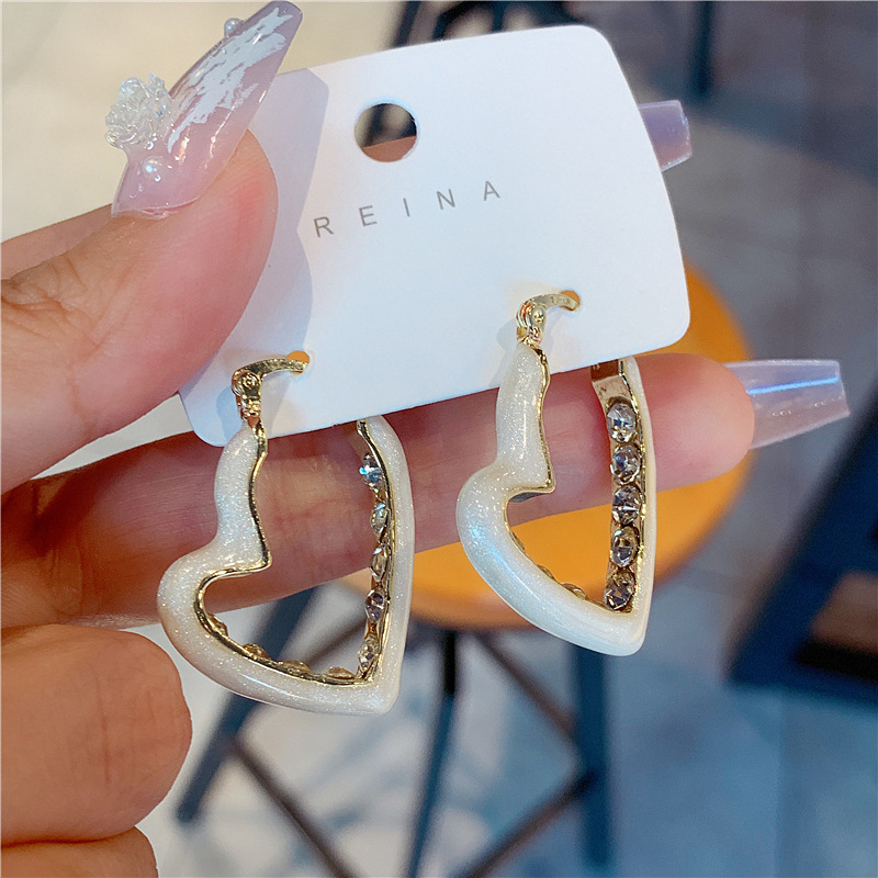 Cercei în formă de fundă, argint 925, cu cristale