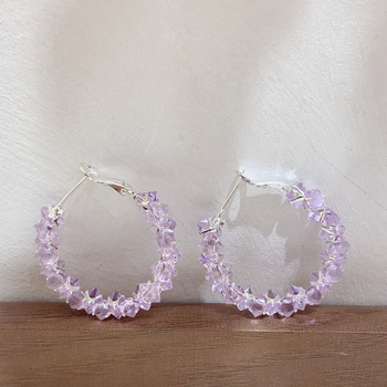 Bakrene geometrijske kružne naušnice, elektroplatirane, marka YIFANSHI, za žene