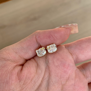 Cercei stud - Kitty Cat, formă desen animat, Argint 925, placare electroplatină, stil lux lejer, material tijă: Argint 925