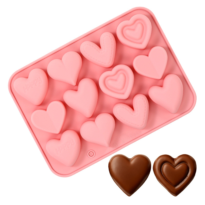 Silikonska forma za mousse sa srcolikim oblikom, model JSC379