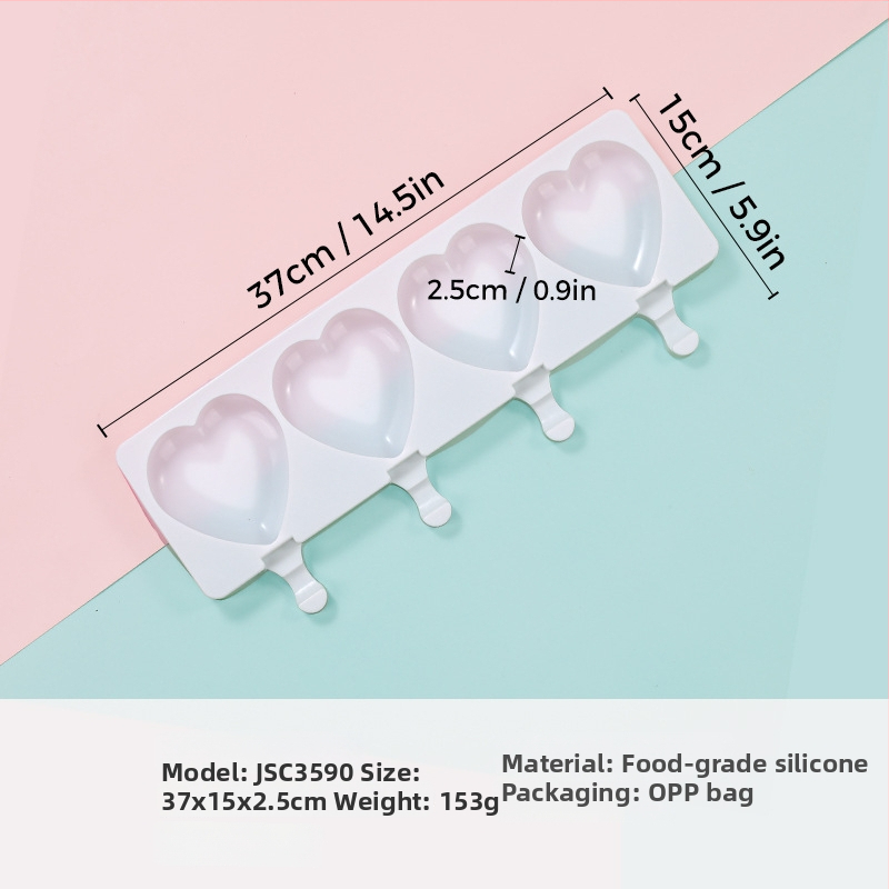 Silikonska forma za mousse sa srcolikim oblikom, model JSC379