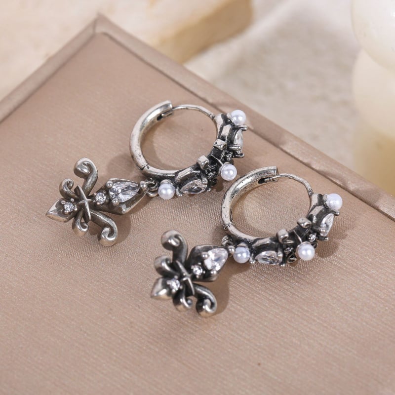 Bakrene naušnice s geometrijskim oblikom, minimalistički stil, elektroplatiranje, za žene