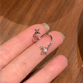 Naušnice od bakra, srcolik oblik, elektropladirani, IN stil