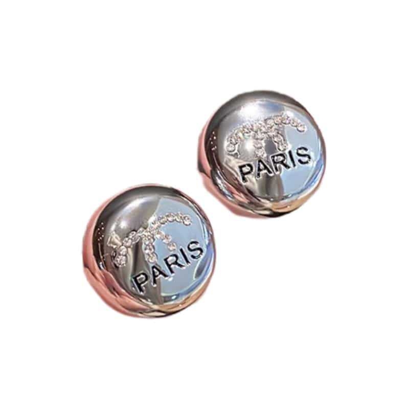 Naušnice sa slovima – legura, oblik slova, elektroplatiranje, ljetno izdanje 2025., stil Japansko-Korejski