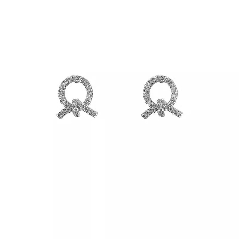 Cercei din cupru cu montură de diamant, stil coreean, origine Guangzhou, primăvara 2025