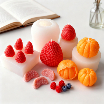 Kalup za kolače od silikona – nepravilan oblik, voćna serija – za aromatične svijeće