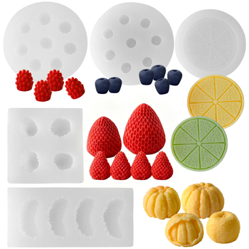 Kalup za kolače od silikona – nepravilan oblik, voćna serija – za aromatične svijeće