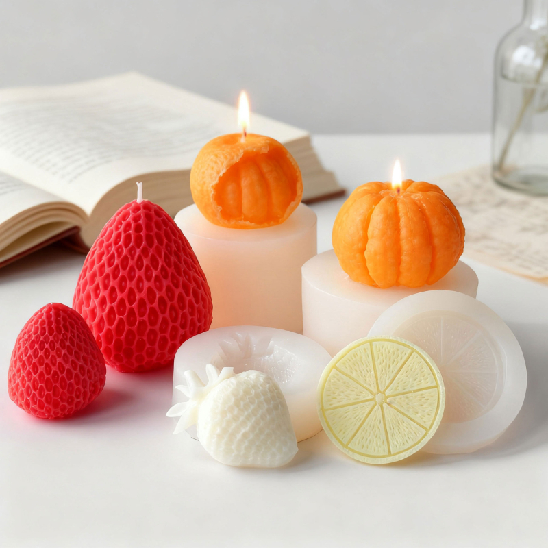 Kalup za kolače od silikona – nepravilan oblik, voćna serija – za aromatične svijeće