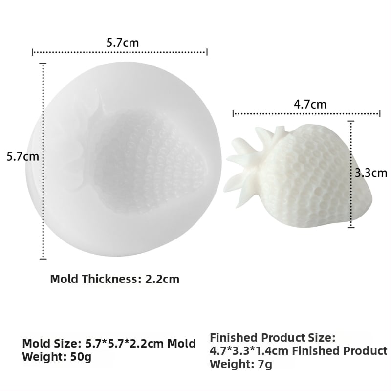 Kalup za kolače od silikona – nepravilan oblik, voćna serija – za aromatične svijeće