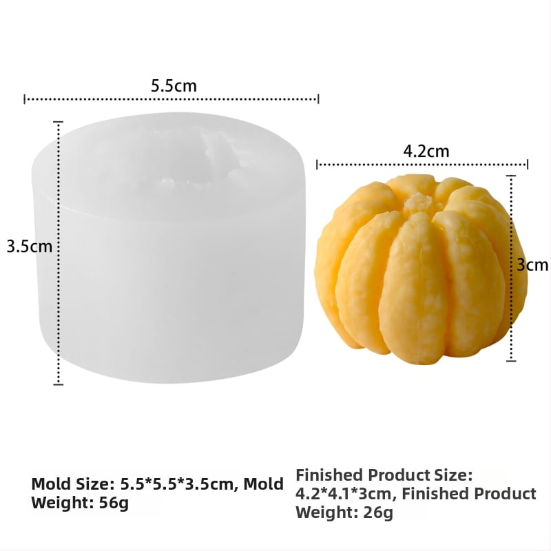 Kalup za kolače od silikona – nepravilan oblik, voćna serija – za aromatične svijeće