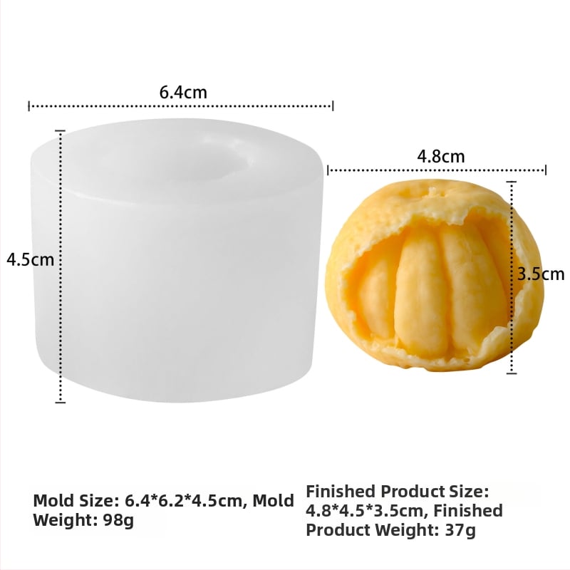 Kalup za kolače od silikona – nepravilan oblik, voćna serija – za aromatične svijeće