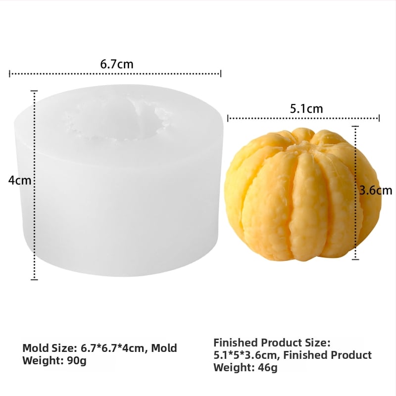 Kalup za kolače od silikona – nepravilan oblik, voćna serija – za aromatične svijeće