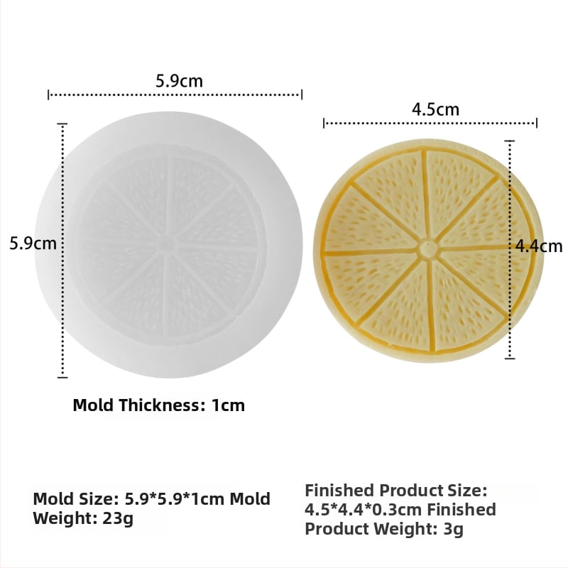 Kalup za kolače od silikona – nepravilan oblik, voćna serija – za aromatične svijeće
