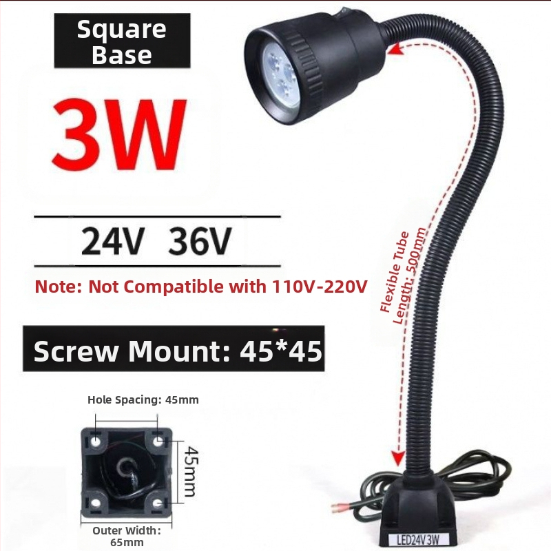 LED работна лампа за машини - Unique, 220V, модел 1, съвместима с 1 модел