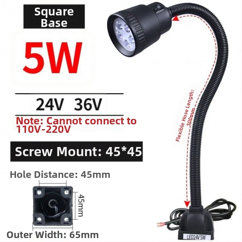 LED работна лампа за машини - Unique, 220V, модел 1, съвместима с 1 модел