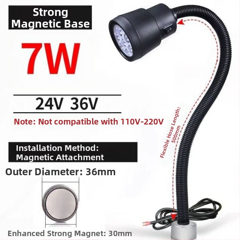 LED работна лампа за машини - Unique, 220V, модел 1, съвместима с 1 модел