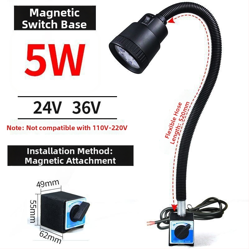 LED работна лампа за машини - Unique, 220V, модел 1, съвместима с 1 модел