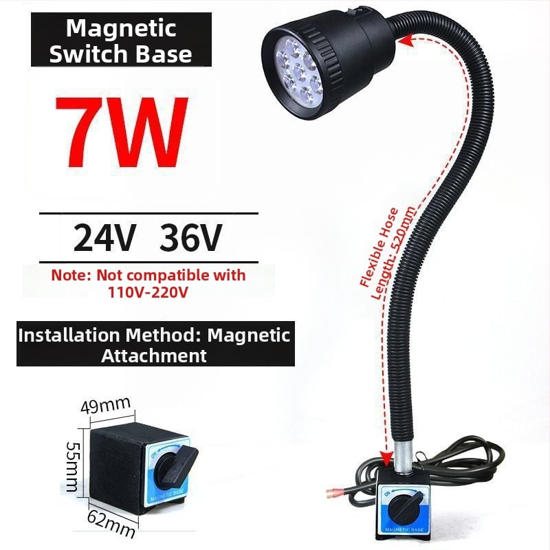 LED работна лампа за машини - Unique, 220V, модел 1, съвместима с 1 модел