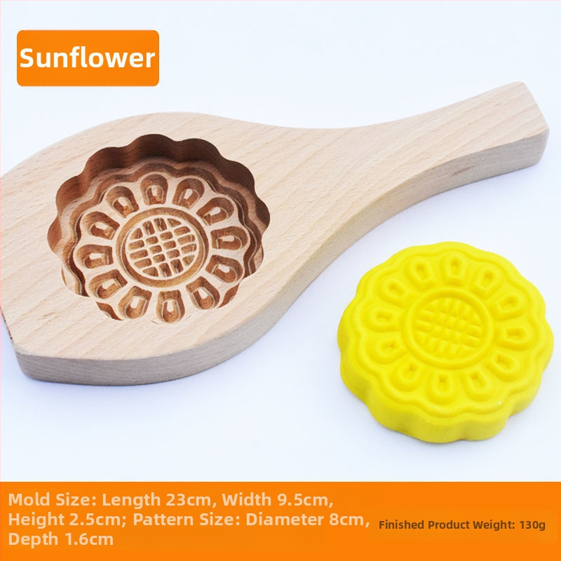 Koka Mooncake forma, izgrebta, ar vienu caurumu, Mid-Autumn, Golden Eagle