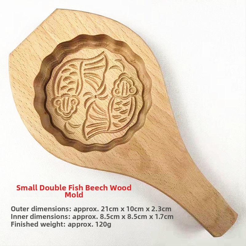 Koka Mooncake forma, izgrebta, ar vienu caurumu, Mid-Autumn, Golden Eagle