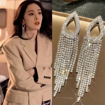 Обеци | Метален материал | Корейски стил | Флорална украса | TB676464967848 | За жени