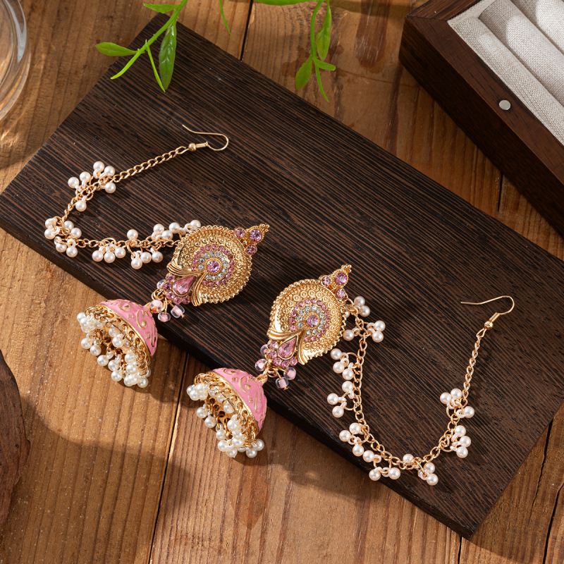 Fülbevalók geometriai formával, ötvözet anyagból, elektroplakálás, füllyuk tű rozsdamentes acélból, Manwang márka, vintage etno stílus (Anyag: Ötvözet; Forma: Geometriai; Feldolgozás: Elektroplakálás; Füllyuk tű: Rozsdamentes acél; Márka: Manwang)