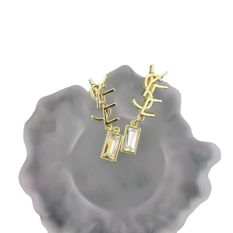 Uniszex négyzet alakú fülbevaló cirkóniával, 925-ös ezüst posts-szal, ötvözet test, gyémánt felület