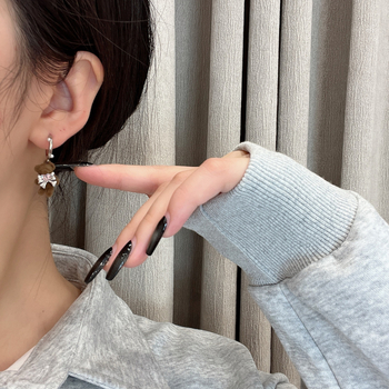 Cercei cu motif animal - drăguțe, material mixt, electroplacate, pentru femei (Iarna 2024)