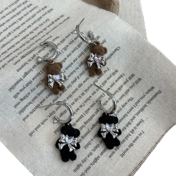 Cercei cu motif animal - drăguțe, material mixt, electroplacate, pentru femei (Iarna 2024)