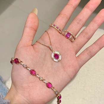 Réz nyaklánc gyöngyház medállal, keresztes lánccal, retro stílusban