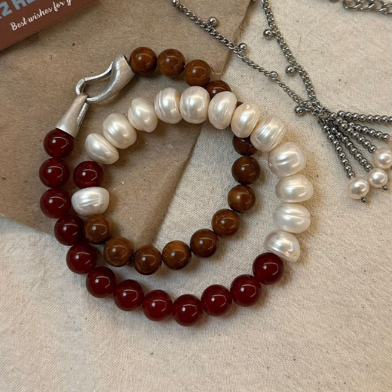 Brățară - Perle, Handmade, Stil feminin simplu, Bijuterie pentru mână