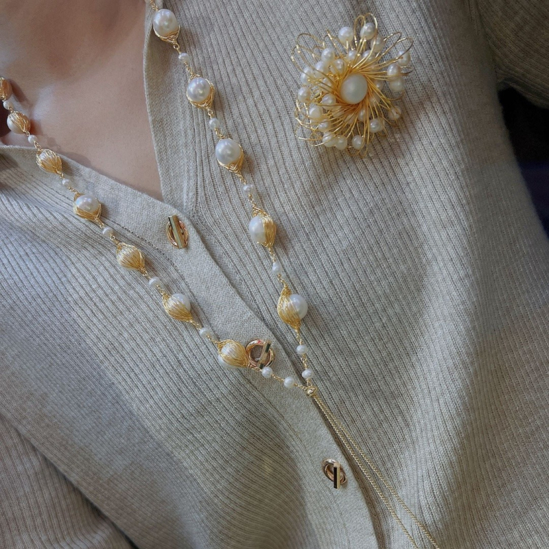 Gyöngy kézhez tartozó kiegészítő – művészi vintage stílus, Tavasz 2023, Sl054