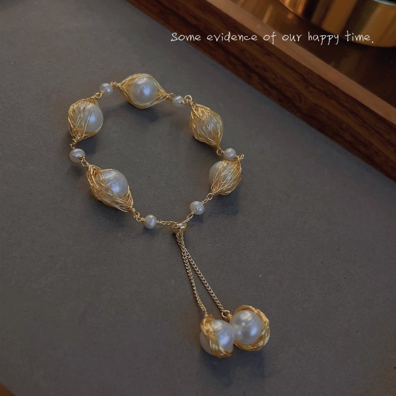 Gyöngy kézhez tartozó kiegészítő – művészi vintage stílus, Tavasz 2023, Sl054