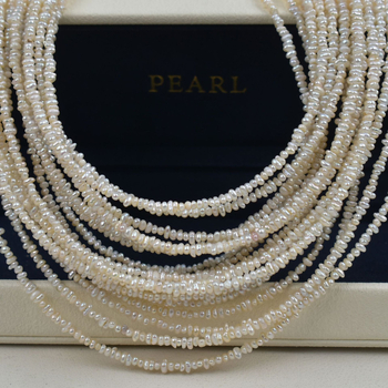 Ebakorrapärased Keshi pärlid – paljad pärlid, 38 cm nöör, sügis 2025