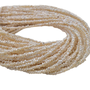 Ebakorrapärased Keshi pärlid – paljad pärlid, 38 cm nöör, sügis 2025