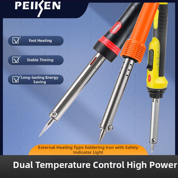 Állítható hőmérsékletű, nagy teljesítményű elektromos forrasztó készlet rozsdamentes acélból, alkalmas csatlakozók és vezetékek forrasztására