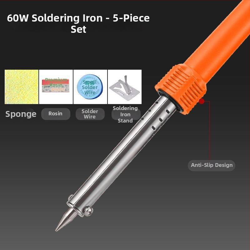 Állítható hőmérsékletű, nagy teljesítményű elektromos forrasztó készlet rozsdamentes acélból, alkalmas csatlakozók és vezetékek forrasztására