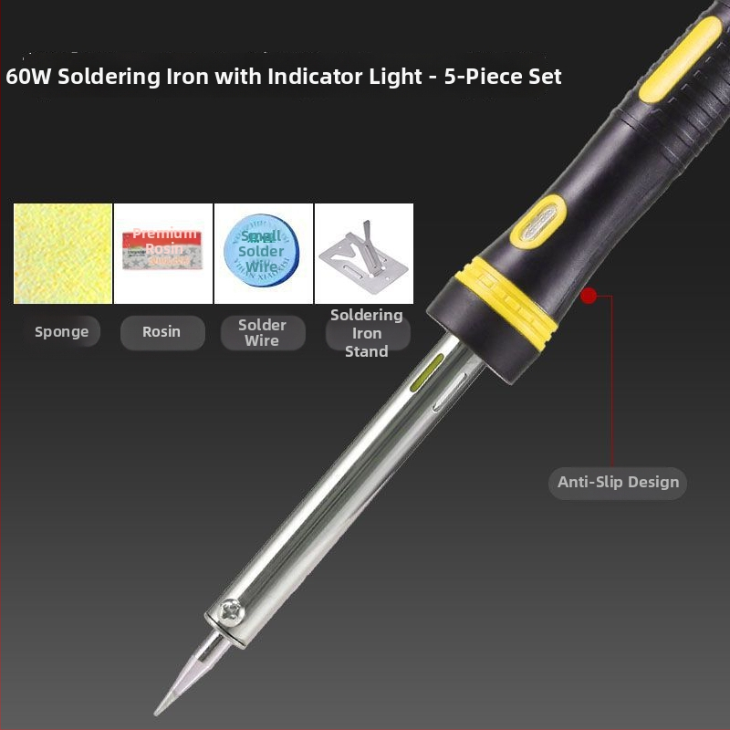 Állítható hőmérsékletű, nagy teljesítményű elektromos forrasztó készlet rozsdamentes acélból, alkalmas csatlakozók és vezetékek forrasztására