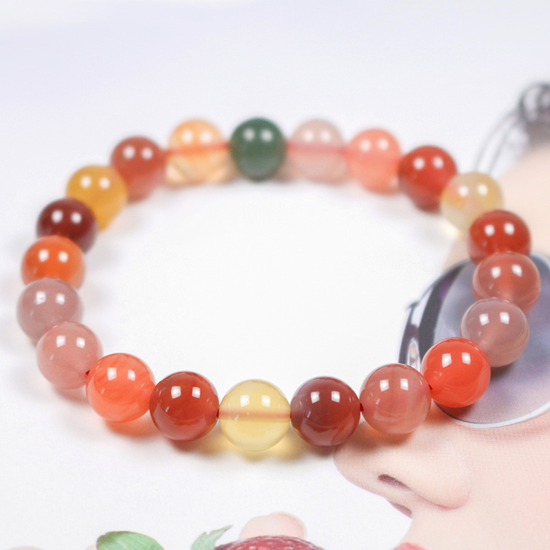 Narukvica Salt Source Agate, Ženski nacionalni stil, Ručno izrađeno, Serija 005