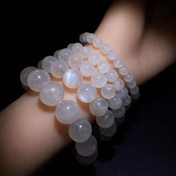 Käevõru kuukiviga, poleeritud pind, geomeetriline unisex disain, premium klass 10